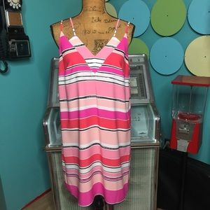 CECE Cynthia Steffens Striped Sweeney Tulip Dress